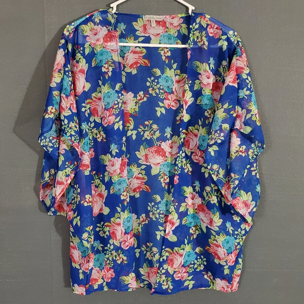 Charlotte Russe Floral Kimono